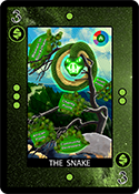 The Snake Card Green